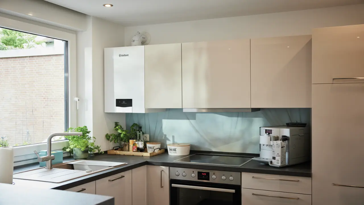 Oferta en Caldera Vaillant ecoTEC Plus - caldera dde gas Vaillant ecotec plus Caldera de gas Vaillant EcoTEC Plus instalada en la cocina