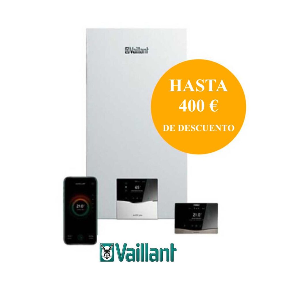 oferta en calderas vaillant, descuento hasta 400. euros