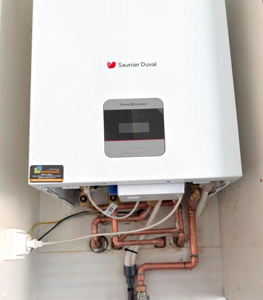 caldera de gas saunier duval instalada en vitoria